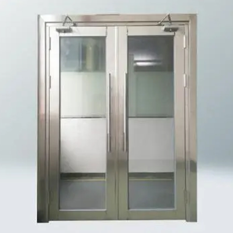 甲级-双开不锈钢玻璃防火门